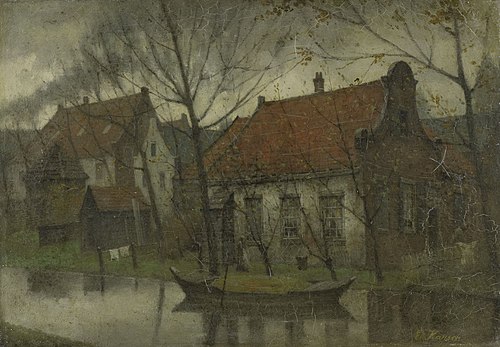 View in a Village, 1892, Eduard Karsen