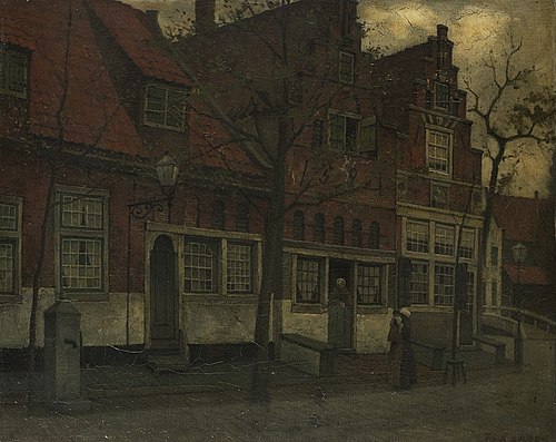 Houses on the Breedstraat, Enkhuizen, 1892, Eduard Karsen