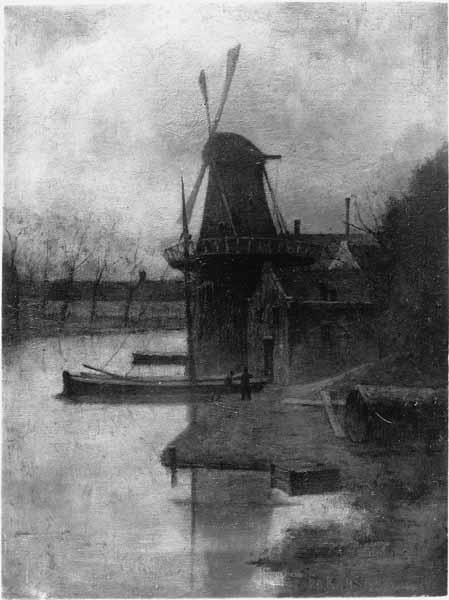 Molen aan het water, 1900, Eduard Karsen