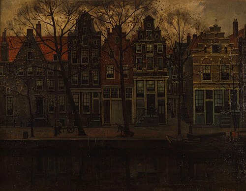 Oude gracht in Amsterdam, 1903, Eduard Karsen