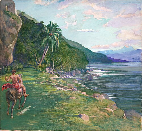 A Bridle Path in Tahiti, 1900, John La Farge