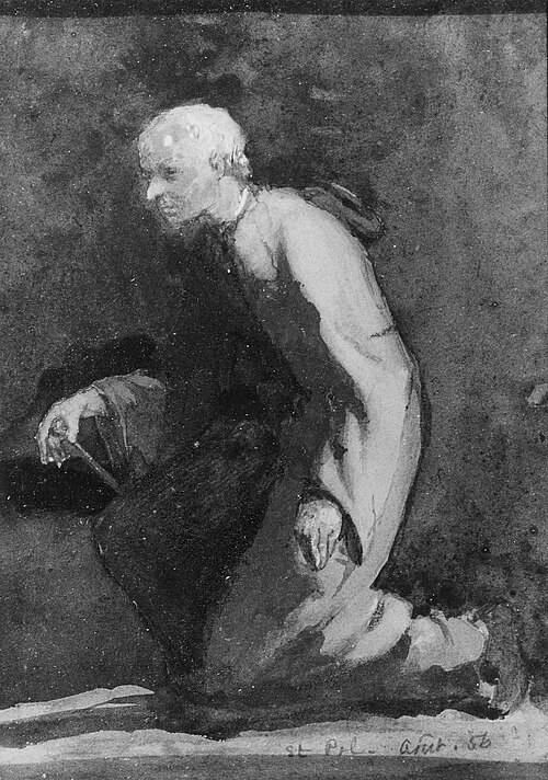 A Brittany Beadle—Sketch from Nature, 1856, John La Farge