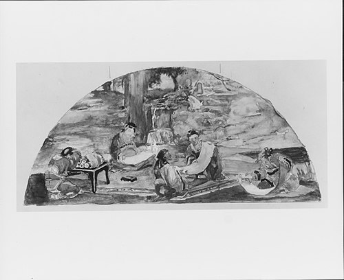 The Recording of Precedents: Confucius and His Pupils Collate and Transcribe Documents in Their Favo, 1903, John La Farge