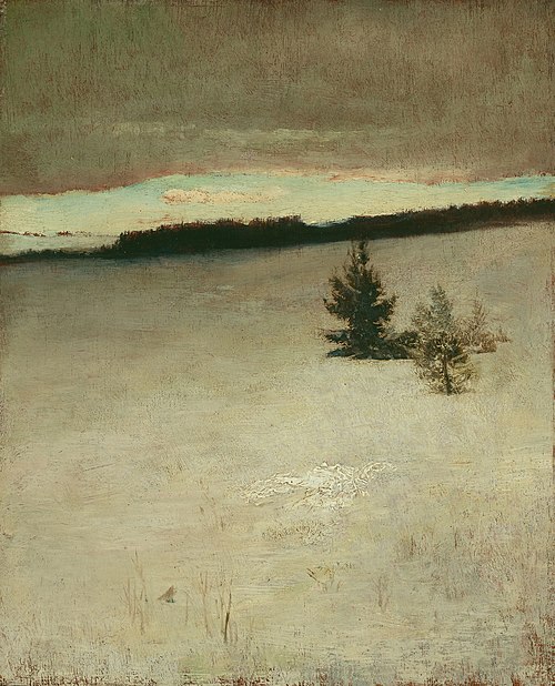 Snow Field, Morning, Roxbury, 1864, John La Farge