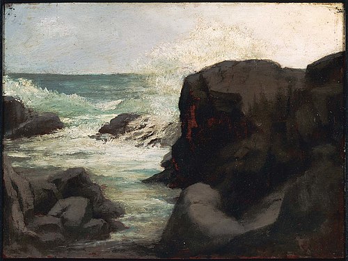 Sea and Rocks near Spouting Horn, 1859, John La Farge