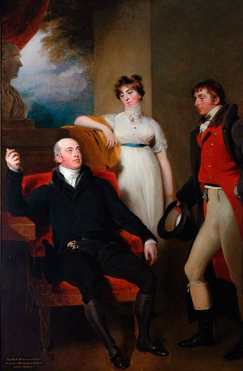 Sir Mark Sykes, Henrietta Masterman Sykes and Tatton Sykes, , Thomas Lawrence
