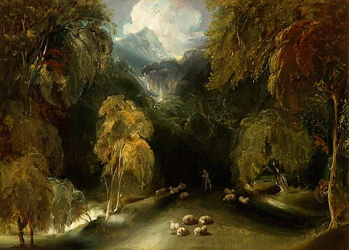 A View of Dovedale, Looking toward Thorpe Cloud, , Thomas Lawrence