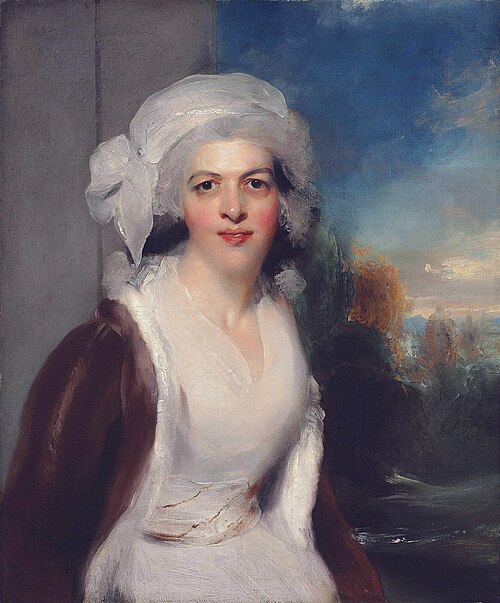 Portrait of Rebecca Cornwall, Lady Simeon (d. 1830), 1790, Thomas Lawrence