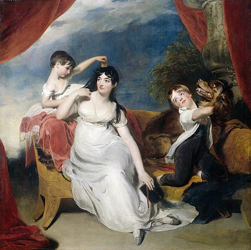 Maria Mathilda Bingham with Two of her Children, 1810, Thomas Lawrence