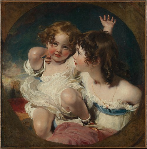 The Calmady Children (Emily, 1818–?1906, and Laura Anne, 1820–1894), 1823, Thomas Lawrence