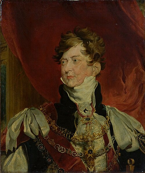 George IV as Prince-Regent with the insignia of the Order of the Garter, 1818, Thomas Lawrence