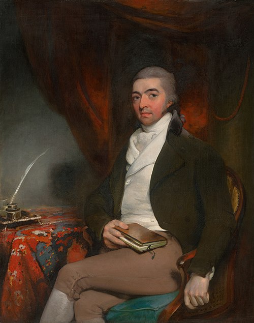 Portrait of a Seated Man with a Book, 1790, Thomas Lawrence