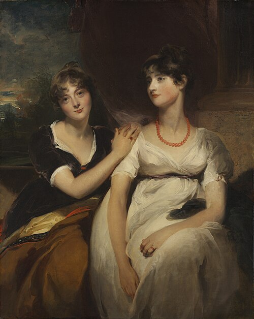Portrait of Charlotte and Sarah Carteret-Hardy, 1801, Thomas Lawrence