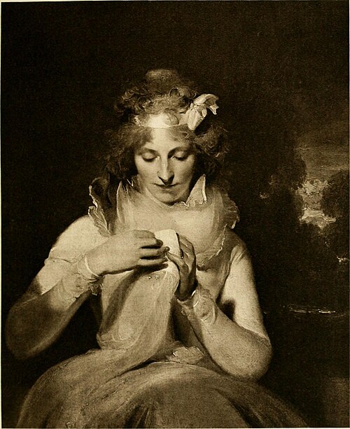 Portrait of Georgina Lennox, later Countess Bathurst, 1780, Thomas Lawrence