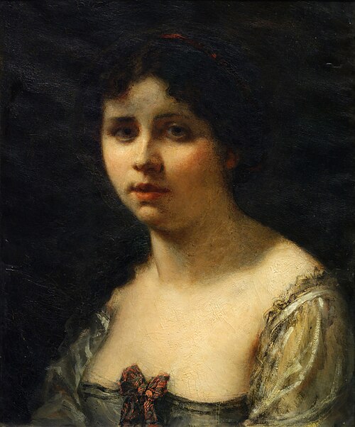 Portrait de jeune femme, 1851, Gustave Ricard