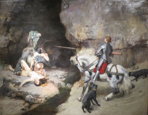 Saint Georges et le monstre, 1888, Gustave Surand