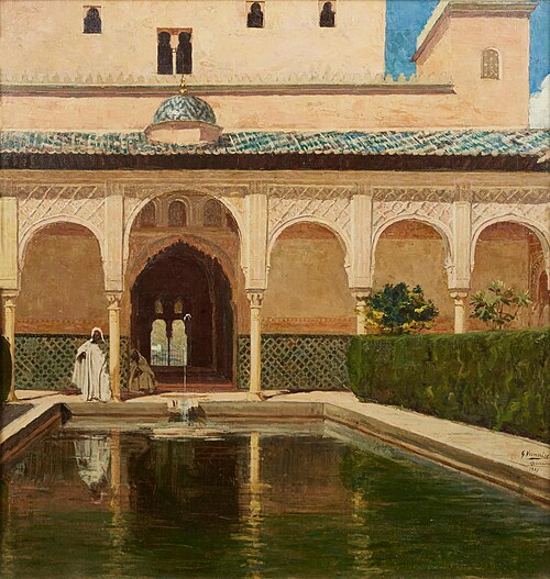 Court of the Lions, Granada., 1887, Gustave Vanaise