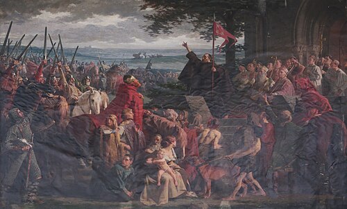 Pieter de Heremiet predikt de kruistocht, , Gustave Vanaise