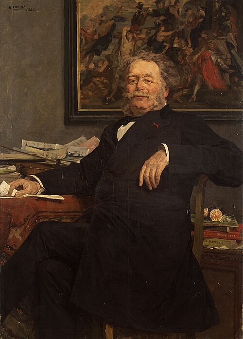 Portrait du compositeur Charles Miry, 1885, Gustave Vanaise