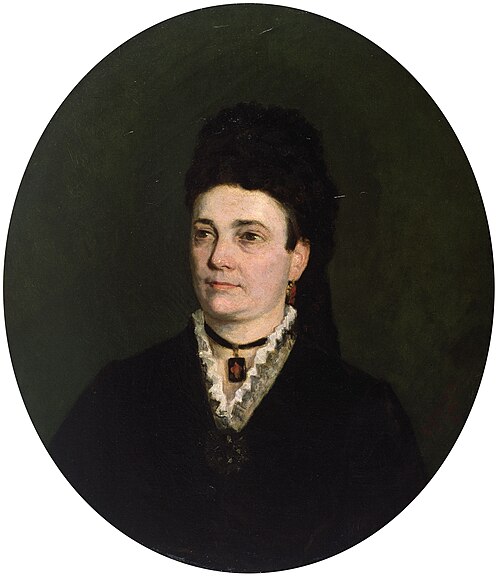 Portrait d'une femme, 1876, Gustave Vanaise