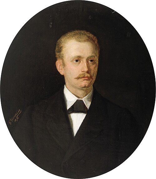Portret van een man, 1876, Gustave Vanaise