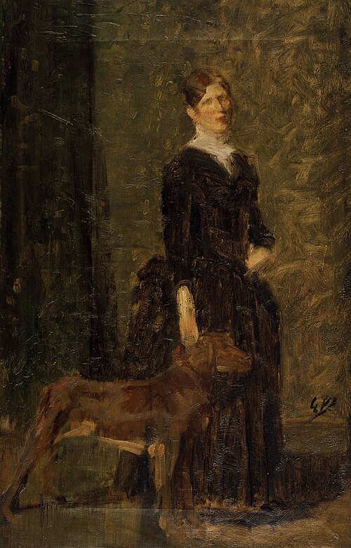 Étude pour le portrait de Marie De Coster, la femme de l’artiste, , Gustave Vanaise