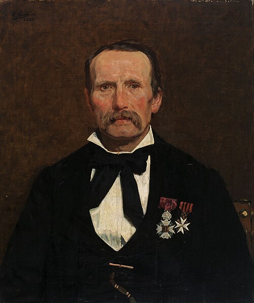 Portrait de Jacob Wiemer, 1883, Gustave Vanaise