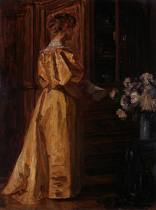 Étude de jeune femme (étude), 1901, Gustave Vanaise