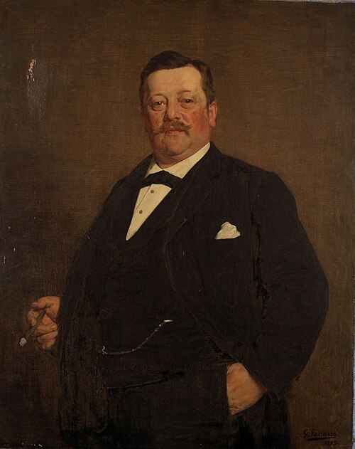 Portret van een man, 1893, Gustave Vanaise