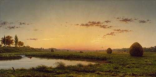 Haystacks on the Newburyport Marshes, 1862, Martin Johnson Heade