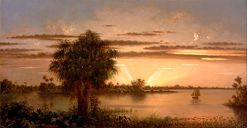Lever de soleil en Floride, 1890, Martin Johnson Heade