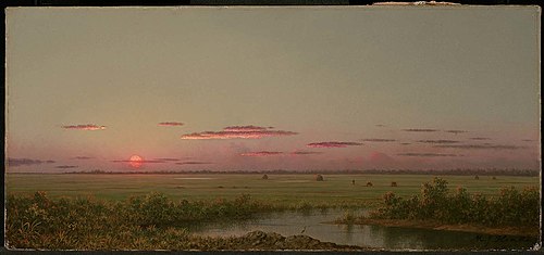 Sunset on Long Beach, , Martin Johnson Heade