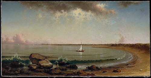Shore Scene: Point Judith, 1863, Martin Johnson Heade