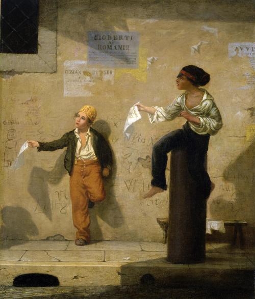 Roman Newsboys, 1848, Martin Johnson Heade