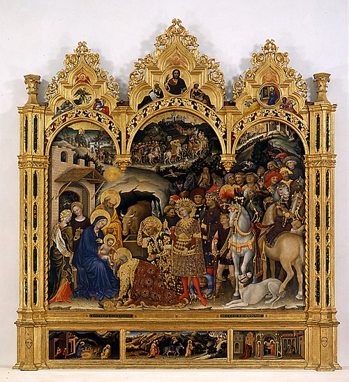 Adoration des mages, 1423, Gentile da Fabriano