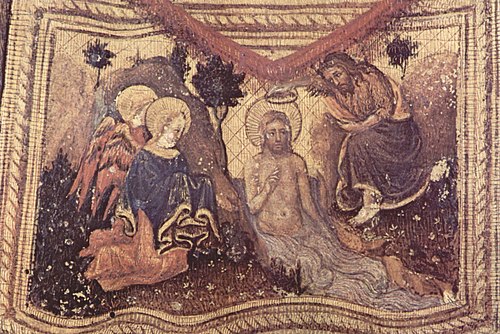 Baptism of Christ, 1425, Gentile da Fabriano