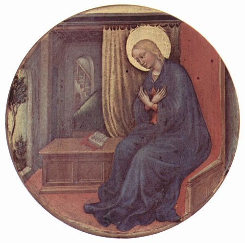 The young Mary in prayer, 1423, Gentile da Fabriano