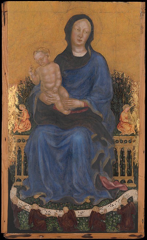 Vierge et l'Enfant avec des anges, 1410, Gentile da Fabriano