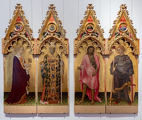 Madonna annuniciata, angeli, Santi, , Gentile da Fabriano