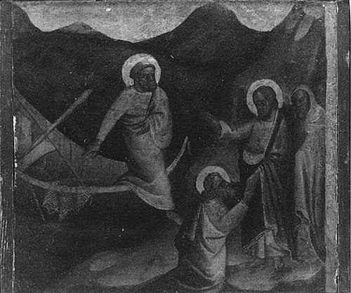 The calling of Sts. Peter and Andrew, 1425, Gentile da Fabriano