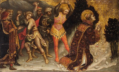 Stoning of St. Stephen, 1423, Gentile da Fabriano