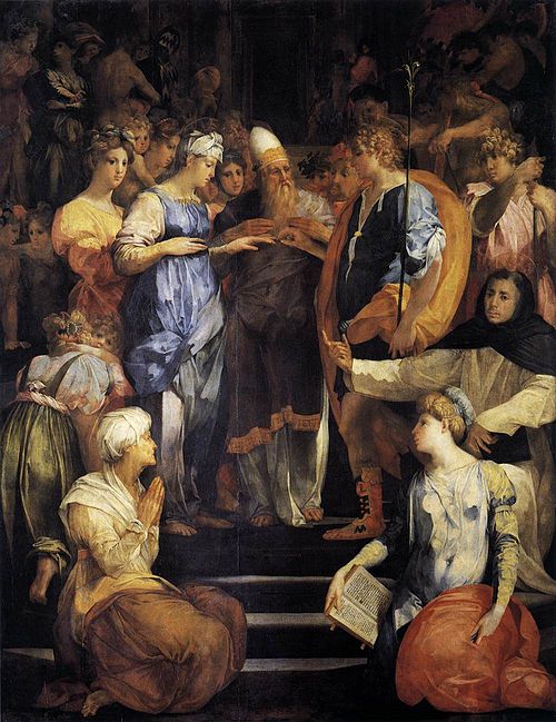 Le Mariage de la Vierge, 1523, Rosso Fiorentino