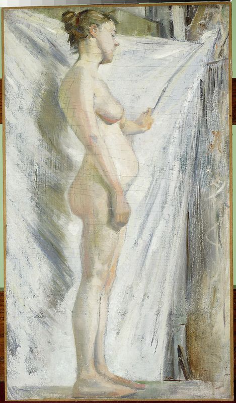 Female nude, 1892, Stanisław Wyspiański