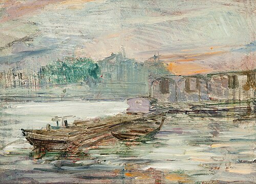 Barges on the Seine, 1893, Stanisław Wyspiański