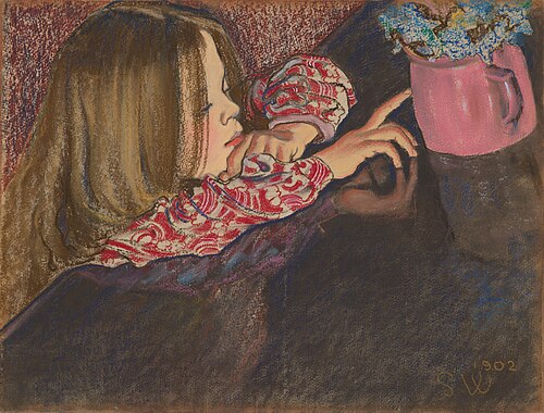 Little Helen with a Vase, 1902, Stanisław Wyspiański