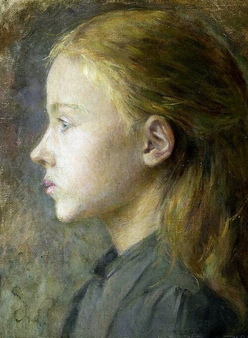 Portrait d'une jeune fille, 1891, Stanisław Wyspiański