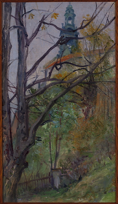 Vue du château de Wawel., 1894, Stanisław Wyspiański