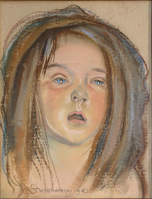 La tête d'Helenka., 1900, Stanisław Wyspiański