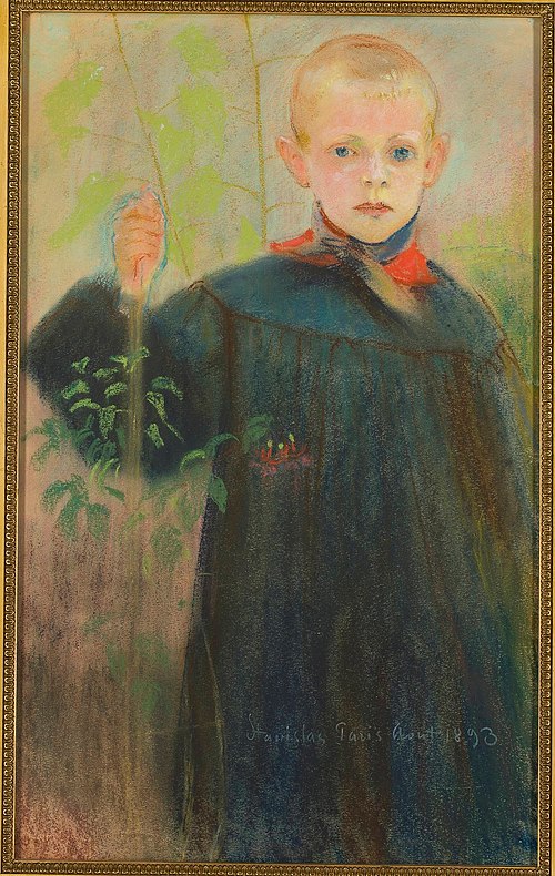 Chłopiec z kwiatem, 1893, Stanisław Wyspiański
