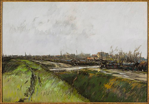 Paysage de quartier de banlieue de Paris, 1893, Stanisław Wyspiański